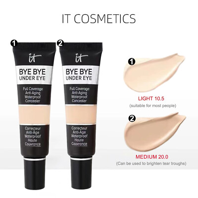 #ad IT Cosmetics Bye Bye Under Eye Full Coverage Waterproof Concealer Anti Aging $10.33