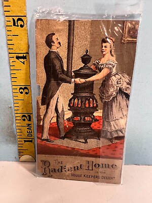#ad Antique The Radiant Home is Housekeepers Delight J.H. Bardill Mfg. PA Trade Card $9.50
