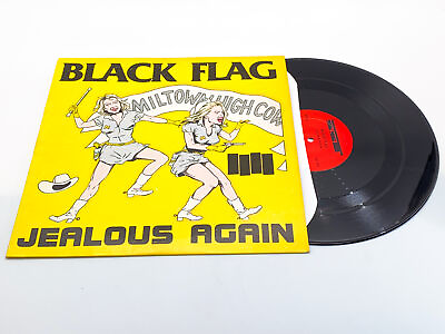#ad Black Flag Jealous Again 1980 EX EX Ultrasonic Clean $110.00