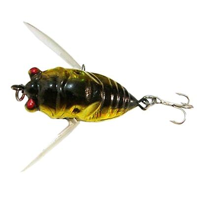 #ad NEW Cicada Bass Insect Fishing Lures 4cm Crank Bait Floating Tackle BEST $1.85