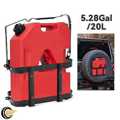 #ad Strength Jerry Can Holder Bracket Mount Gas Steel Rack Fuel Military 20L 5.28Gal $28.98
