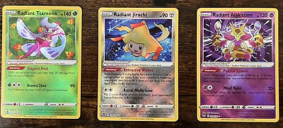 #ad Complete Radiant Silver Tempest Pokemon Set Jirachi Alakazam Tsareena NM $4.75