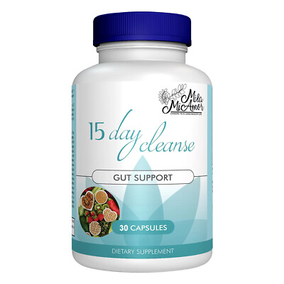 #ad 15 Day Cleanse Gut and Colon Support Caffeine Free Advanced Formula Non GMO $10.45