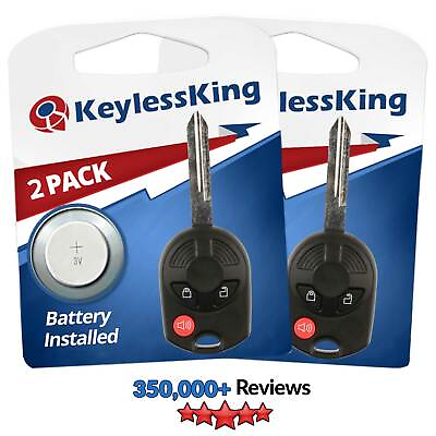 #ad 2 New Uncut Remote Head Ignition Key Keyless Entry For OUCD6000022 Fob 3 btn $17.89