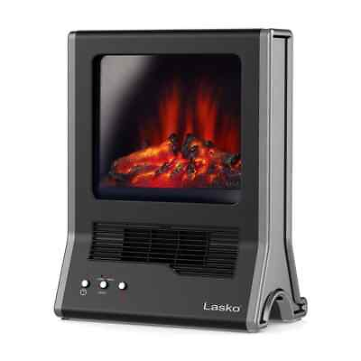 #ad Lasko Ceramic Fireplace Portable Space Heater 19.6quot; Ultra 1500 W Electric Black $102.55