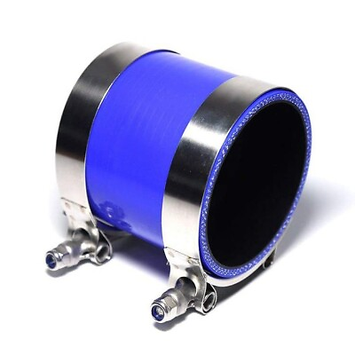 #ad 4 Ply Silicone Hose Intake Intercooler Pipe Straight Coupler T Clamps 4quot; 102mm $12.75