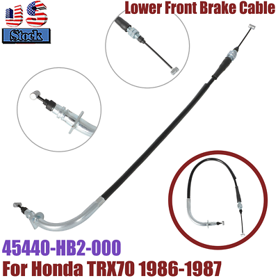 #ad For 1986 1987 Honda TRX70 Lower Front Brake Cable Right Or Left 45440 HB2 000 US $16.99