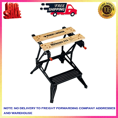 #ad BLACKDECKER Workmate 28.75 in. x 25.6 Folding Portable Workbench and Vise $46.50