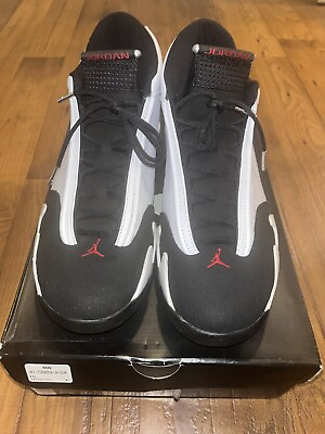 #ad Air Jordan 14 Retro 2014 Black Toe Size 13 $159.99