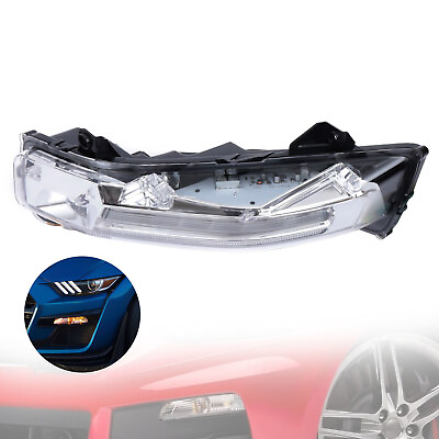#ad Left Side Turn Signal Clear Lens ABS LED Fit Ford Mustang 2018 2020 Fog Light $114.00