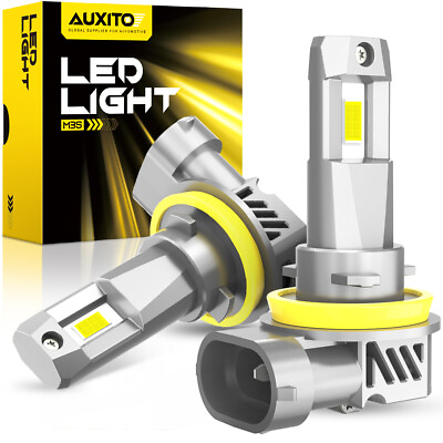 #ad AUXITO H11 H8 LED Headlight Kit High Low Beam Bulb Super Bright 6500K White M3S $35.99
