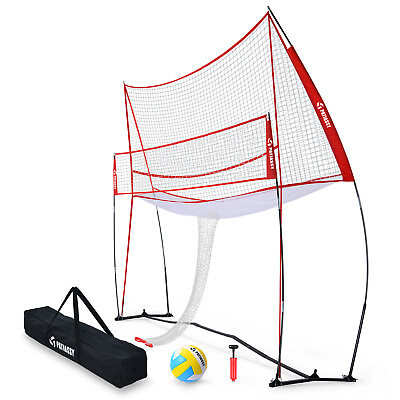 #ad Volleyball Training Equipment Net Volleyball Practice Net Station 14 FT X 11 FT $180.40