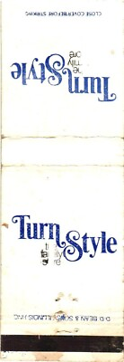 #ad Turn Style The Family Store Logo Advertisement Vintage Matchbook Cover $9.99