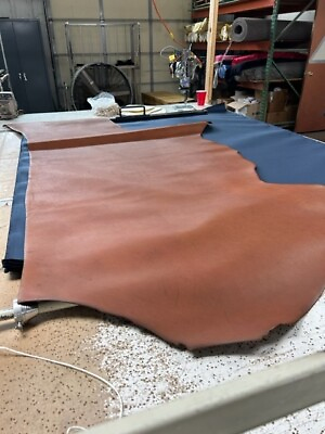 #ad LEATHER SIDES 19 21 SQFT 7 8 Oz Brown NEW****** $67.00