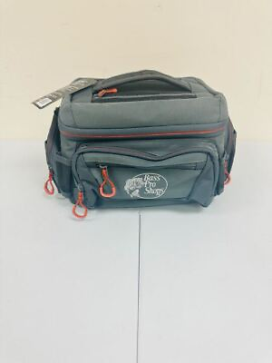 #ad NEW Bass Pro Shops Extreme Series Wide Top Tackle Bag Gray Large $59.99