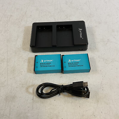 #ad Artman AB00005 Black Portable Batteries And Rapid Dual Micro USB Charger $24.99