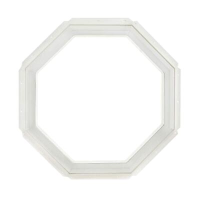 Tafco Windows 24 in X 24 in Fixed Octagon Geometric Vinyl Insulated Window White $176.74