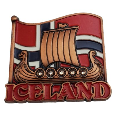 #ad Iceland Fridge Refrigerator Magnet Travel Souvenir Viking Nordic Island Country $7.99