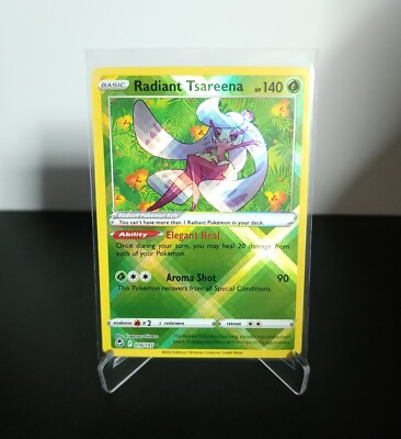 #ad Pokémon TCG Radiant Tsareena Silver Tempest 016 195 Holo Radiant Rare $1.99