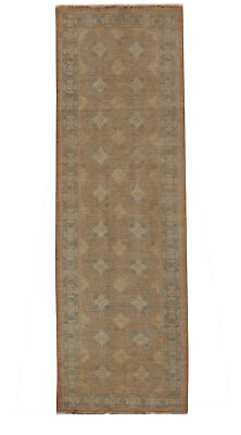 #ad 10 ft entry rugs and runners Chobi Peshawar Honey Brown Neutral earth Tones Rug $844.00