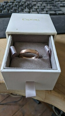 #ad clogau Rose gold 9ct wedding ring size X GBP 390.00