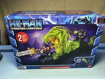 #ad HE MAN And The Masters Of The Universe CHAOS SNAKE ATTACK 2 Ways To Play NETFLIX $39.60