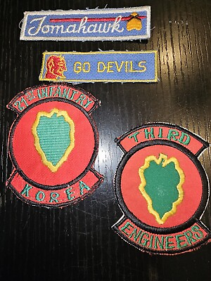 #ad Korean War US Army 24th Infantry Division Theater Made Patch Lot L@@K $49.97