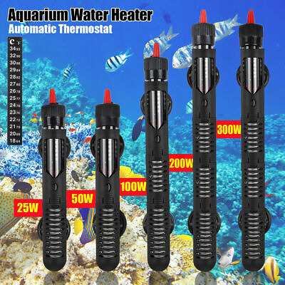 #ad Aquarium Heater 25 50 100 200 300W w Cover Guard Anti Explosion Fish Tank Heater $13.79