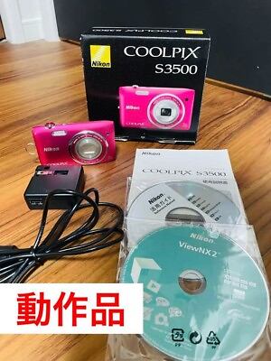 #ad 【Top Mint w Box】 Nikon COOLPIX S3500 Pink 20.0MP Digital Camera JAPAN #2582 $258.00