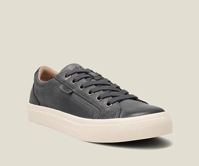 #ad NWOB Taos Plim Soul Lux Leather Sneakers in Steel Gray Size 9 1 2 $155 $110.00
