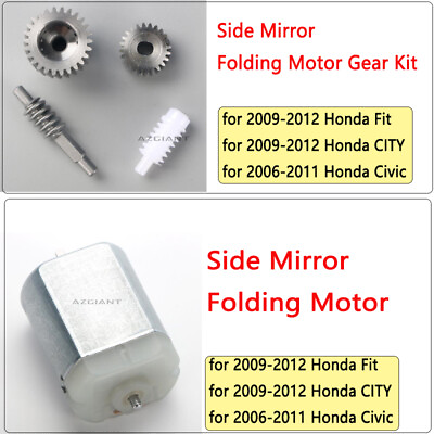 #ad Side Mirror Folding Motor Gear Kit For Honda Civic 2006 2011 Fit amp;CITY 2009 2012 $9.81