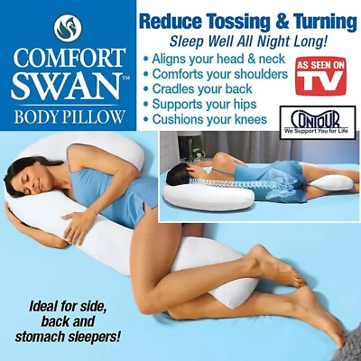 #ad #ad Contour Comfort Swan Full Sized Body Pillow $29.00