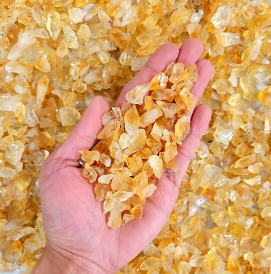 #ad Crushed Citrine Crystal Chips Tiny Pieces Bulk Gemstones for Crafting Jewelry $36.00