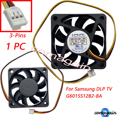 #ad NONOISE Cooing Fan Replace For Samsung DLP TV G6015S12B2 BA 12V 0.07A 60*60*15mm $14.34
