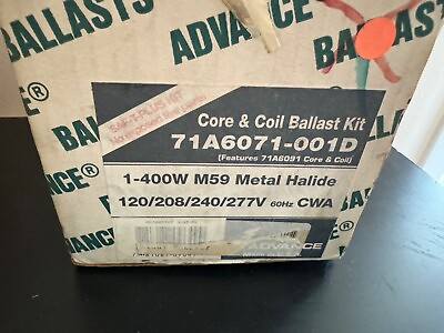 #ad Advance 71A6071 001D Core amp; Coil Ballast Kit 1 400W M59 Metal Halide 277V 60HZ $39.95