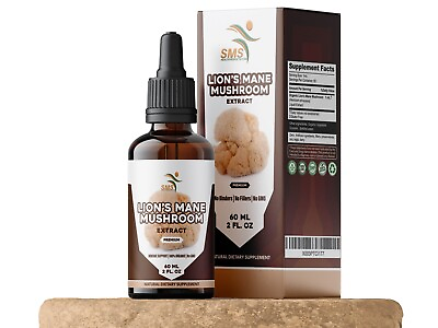 #ad Lions Mane Mushroom Extract Non Gmo Tincture Liquid Herbal Drops 2 Fl Oz $11.88