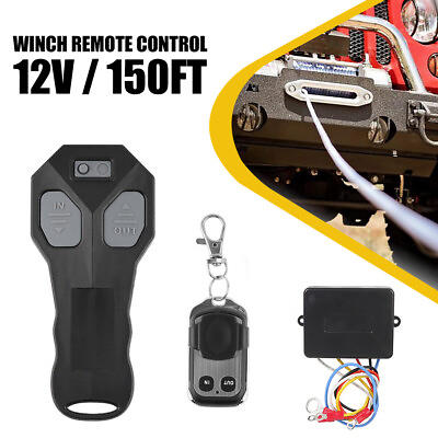 #ad Wireless Winch Remote amp; Receiver Control Kit DC12V Switch Handset For ATV UTV $13.98
