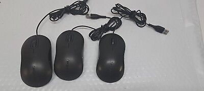 #ad 3X Targus AMU81USZ Optical Wired USB Mouse Black $13.99