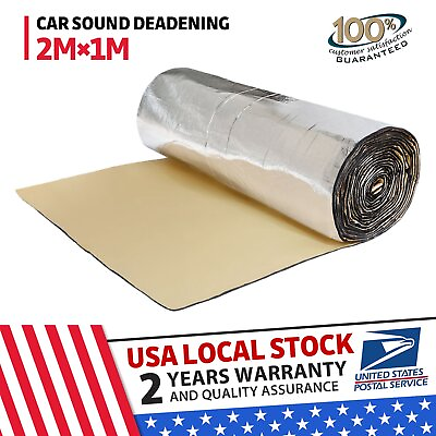 #ad 21sqft Car Heat Sound Proofing Carpet Mat Floor Trunk Noise Insulation Deadener $33.89