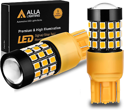 #ad Newly Upgraded T20 7440 7443 LED Turn Signal Light Bulbs 7444NA 7442NAK Amber Y $34.79