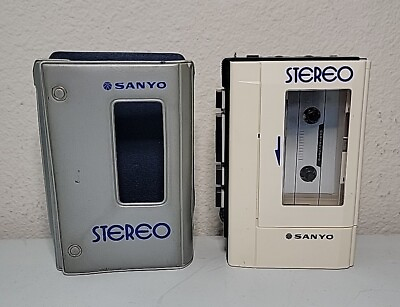 #ad VINTAGE Sanyo M 4430 Stereo Cassette Player Tested And Working $79.99