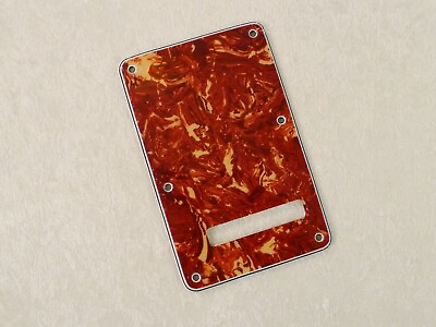 #ad TREMOLO COVER 4 PLY RED TORTOISE SHELL FOR STRATOCASTER $8.99