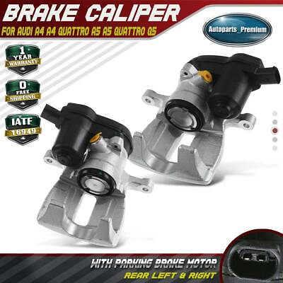 #ad 2x Brake Caliper with Parking Actuator for Audi A4 A5 Q5 09 12 Rear Left amp; Right $144.99