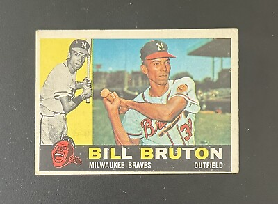 #ad #ad 1960 Topps #37 Bill Bruton $9.25