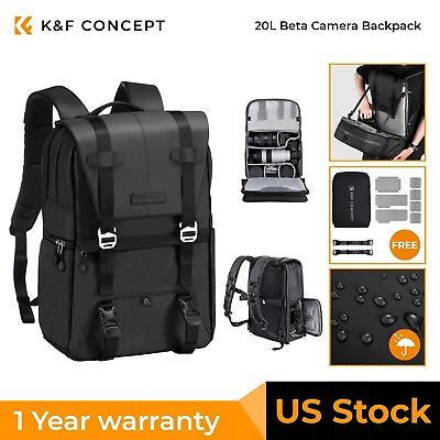 #ad Kamp;F Concept Beta Camera Backpack 20L with Raincover for Canon Nikon Sony Laptop $89.99