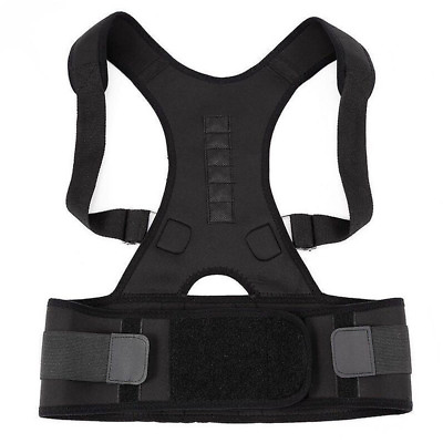 #ad Posture Corrector Support Magnetic Back Shoulder Brace Belt Band For Men Women $9.42