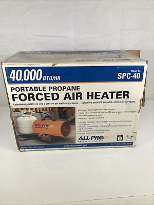 #ad All Pro Forced Air Space Heater Propane 40000 BTU TESTED NICE SEE $75.00