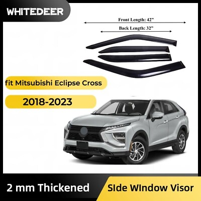 #ad #ad Fits Mitsubishi Eclipse Cross 2018 23 Side Window Visor Sun Rain Deflector Guard $33.99
