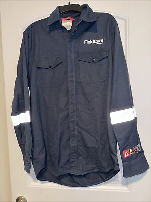 #ad Strata FR Long sleeve button up Mens workwear Reflective Large $24.00