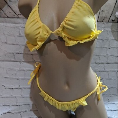 #ad Leg Avenue ruffle bikini set NWT $15.00